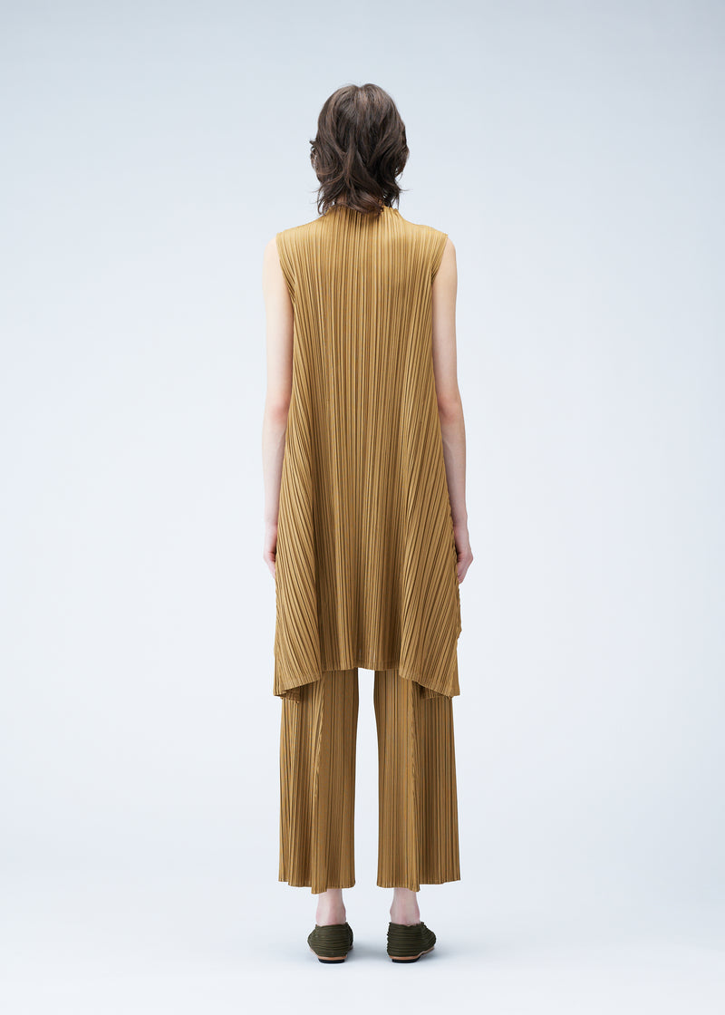 MELLOW PLEATS Dress Light Brown