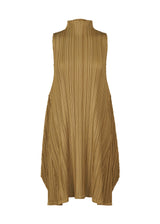 MELLOW PLEATS Dress Light Brown