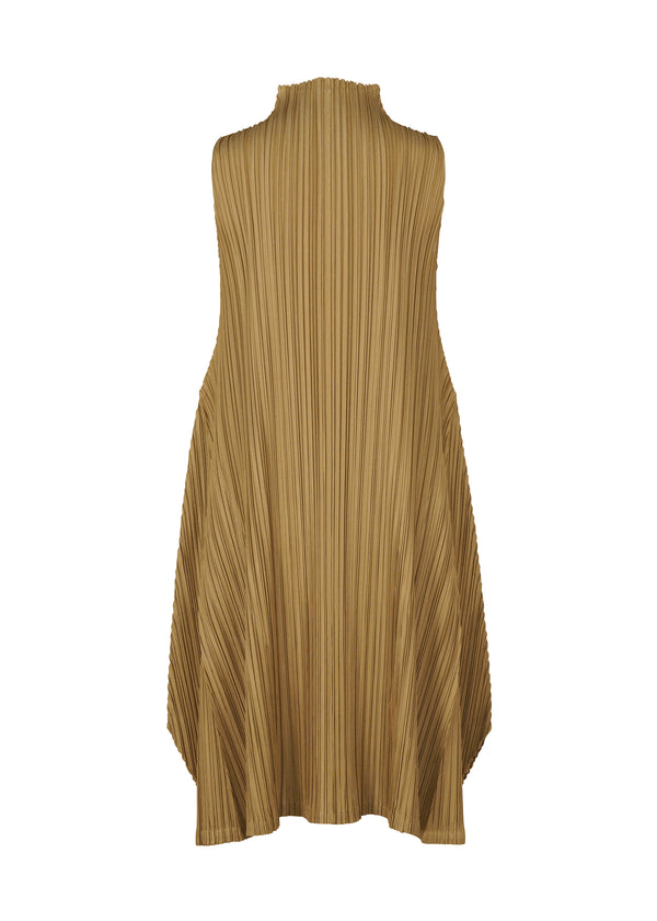 MELLOW PLEATS Dress Light Brown