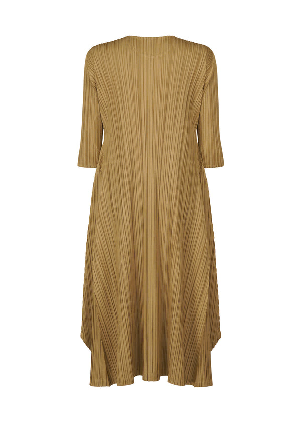 MELLOW PLEATS Dress Light Brown