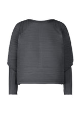 RAMIE PLEATS Top Charcoal