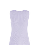 A product shot of the PLEATS PLEASE ISSEY MIYAKE  MIST JULY top in light blue (70)