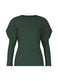 RIB PLEATS OCTOBER Top Deep Green