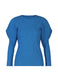 RIB PLEATS OCTOBER Top Blue