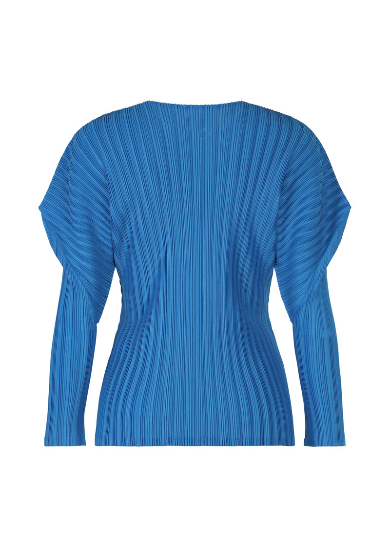 A detail shot of the PLEATS PLEASE ISSEY MIYAKE RIB PLEATS OCTOBER top.