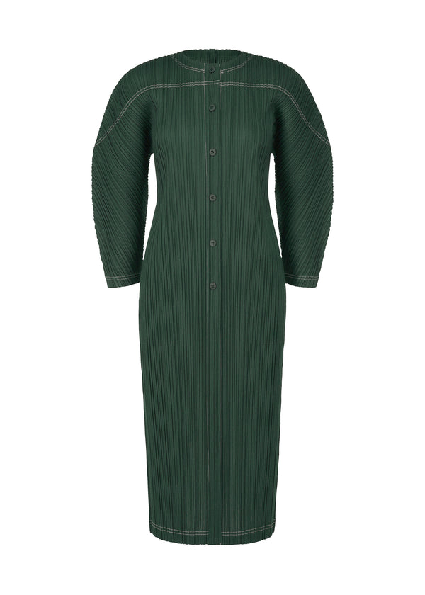 RAMIE PLEATS Coat Deep Green