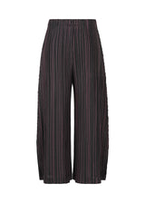 A detail shot of the PLEATS PLEASE ISSEY MIYAKE METEOR SHOWER trousers.