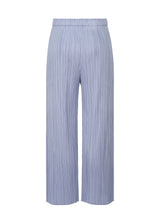 A detail shot of the PLEATS PLEASE ISSEY MIYAKE NEBULA trousers.