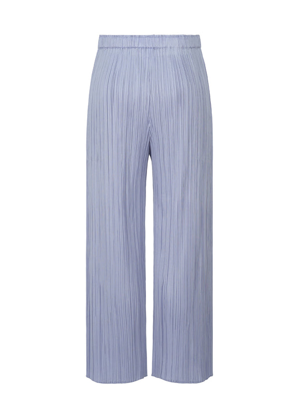 A detail shot of the PLEATS PLEASE ISSEY MIYAKE NEBULA trousers.