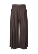 MELLOW PLEATS Trousers Dark Brown