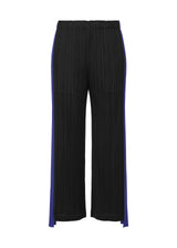 A product shot of the PLEATS PLEASE ISSEY MIYAKE  COMET trousers in black (15)