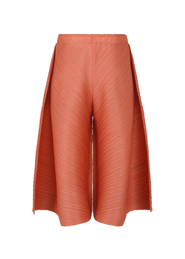 A detail shot of the PLEATS PLEASE ISSEY MIYAKE  SOLAR FLARE trousers