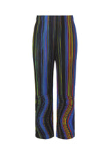 A product shot of the PLEATS PLEASE ISSEY MIYAKE WARP trousers in black (15).