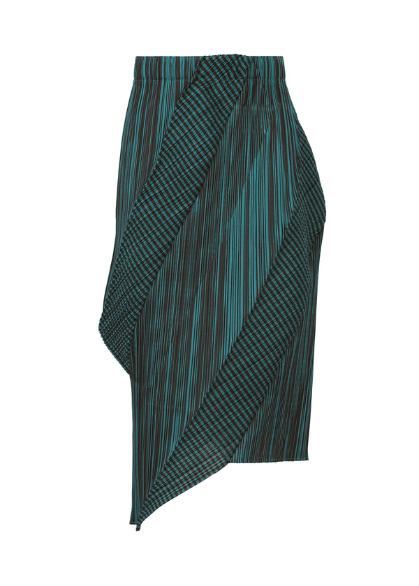 COSMIC RAYS Skirt Blue Green