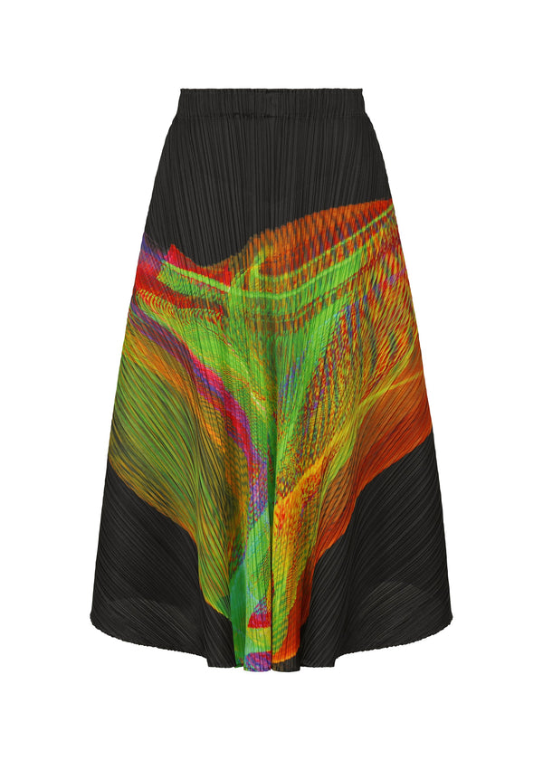 A product shot of the PLEATS PLEASE ISSEY MIYAKE SPECTRUM skirt in .