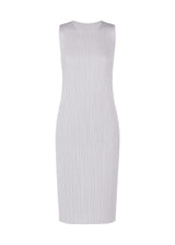 A product shot of the PLEATS PLEASE ISSEY MIYAKE  MONTHLY COLORS JULY dress in light grey (10)