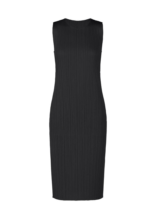 A product shot of the PLEATS PLEASE ISSEY MIYAKE  MONTHLY COLORS JULY dress in black (15)