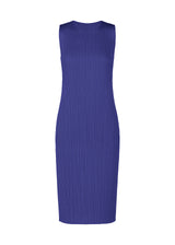 A product shot of the PLEATS PLEASE ISSEY MIYAKE  MONTHLY COLORS JULY dress in blue (72)