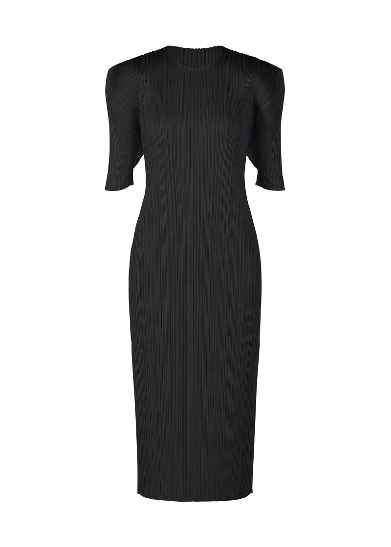 A product shot of the PLEATS PLEASE ISSEY MIYAKE  MONTHLY COLORS JULY dress in black (15)