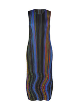 A product shot of the PLEATS PLEASE ISSEY MIYAKE WARP dress in black (15).