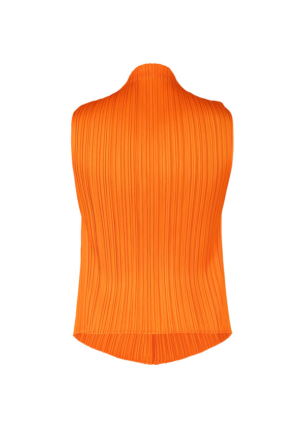 A detail shot of the PLEATS PLEASE ISSEY MIYAKE  MONTHLY COLORS JULY top