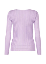 A detail shot of the PLEATS PLEASE ISSEY MIYAKE SOFT PLEATS top.