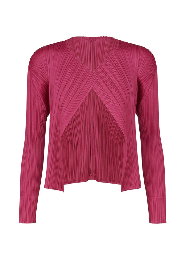 A product shot of the PLEATS PLEASE ISSEY MIYAKE MONTHLY COLORS NOVEMBER cardigan in .