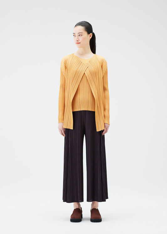 MELLOW PLEATS Cardigan Pale Orange