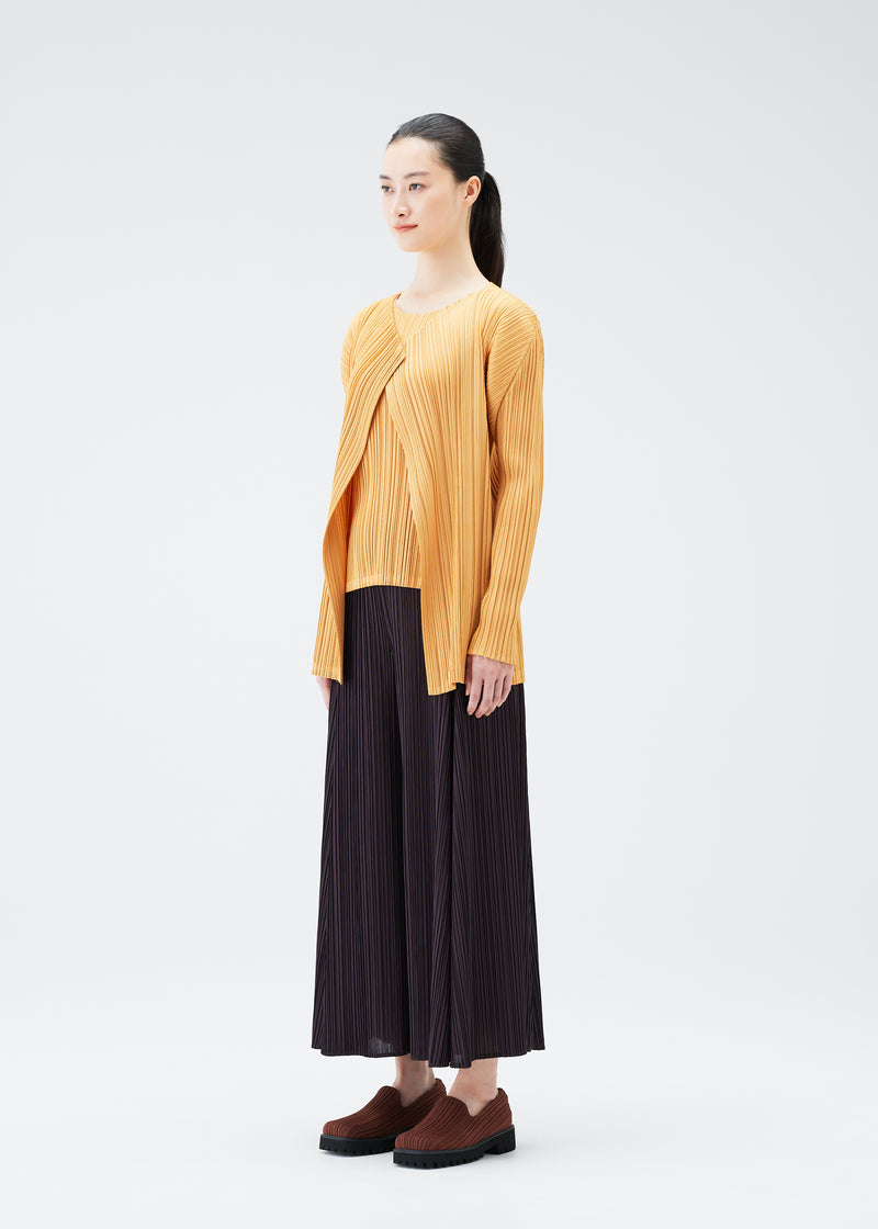 MELLOW PLEATS Cardigan Pale Orange