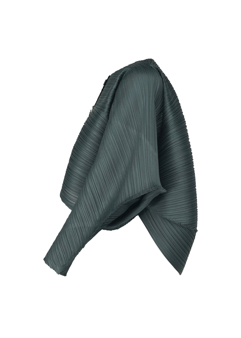 A detail shot of the PLEATS PLEASE ISSEY MIYAKE UFO cardigan.