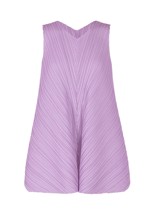 MELLOW PLEATS Tunic Light Purple