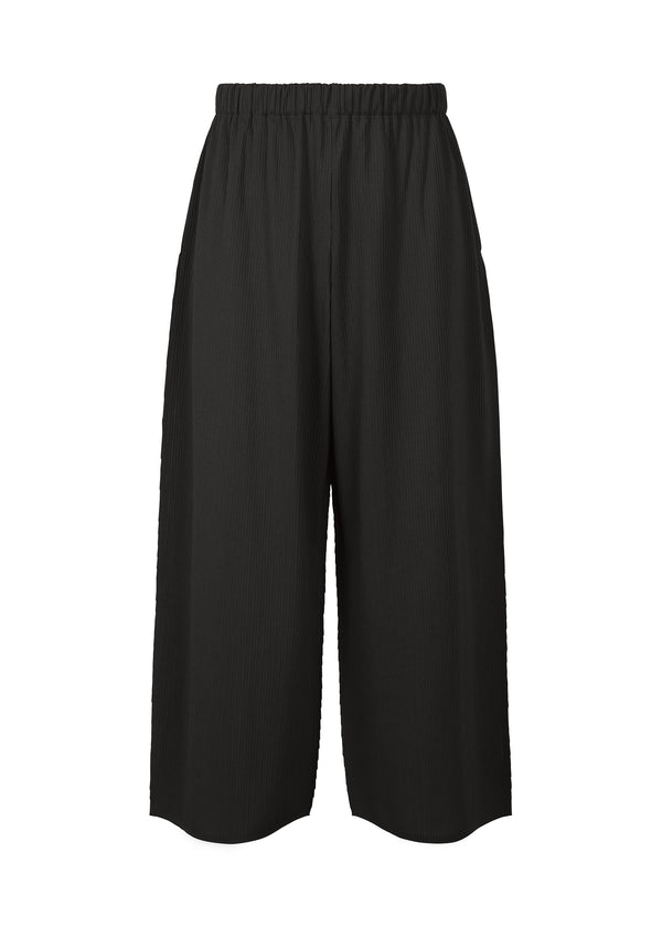 A product shot of the PLEATS PLEASE ISSEY MIYAKE  A POC FORM trousers in black (15)