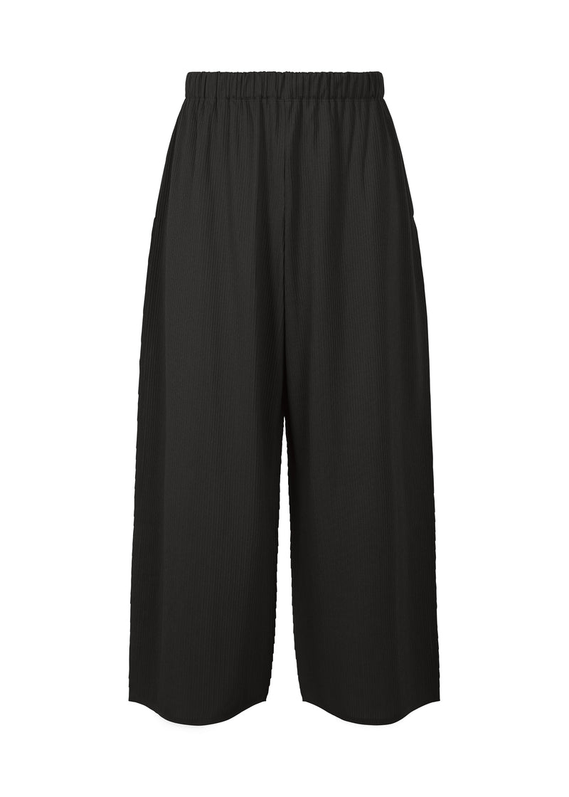 A product shot of the PLEATS PLEASE ISSEY MIYAKE  A POC FORM trousers in black (15)