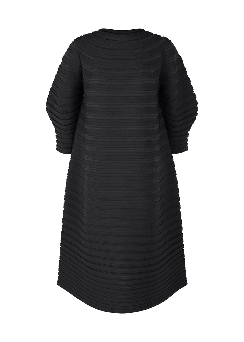 A product shot of the PLEATS PLEASE ISSEY MIYAKE  MUSHROOM KNIT dress in black (15)