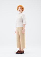 JIGGLY KNIT Top Beige