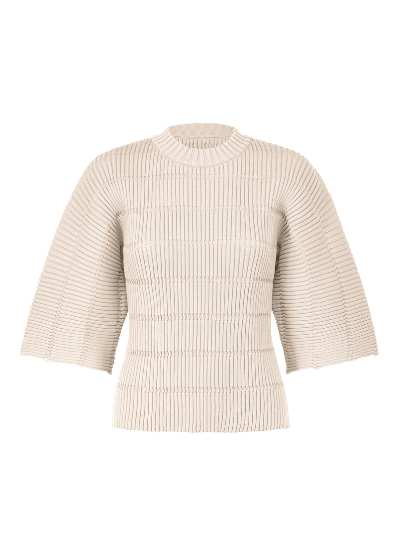 JIGGLY KNIT Top Beige