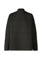 A product shot of the PLEATS PLEASE ISSEY MIYAKE CREPE KNIT top in black (15).