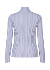 A detail shot of the PLEATS PLEASE ISSEY MIYAKE PLANET KNIT top.