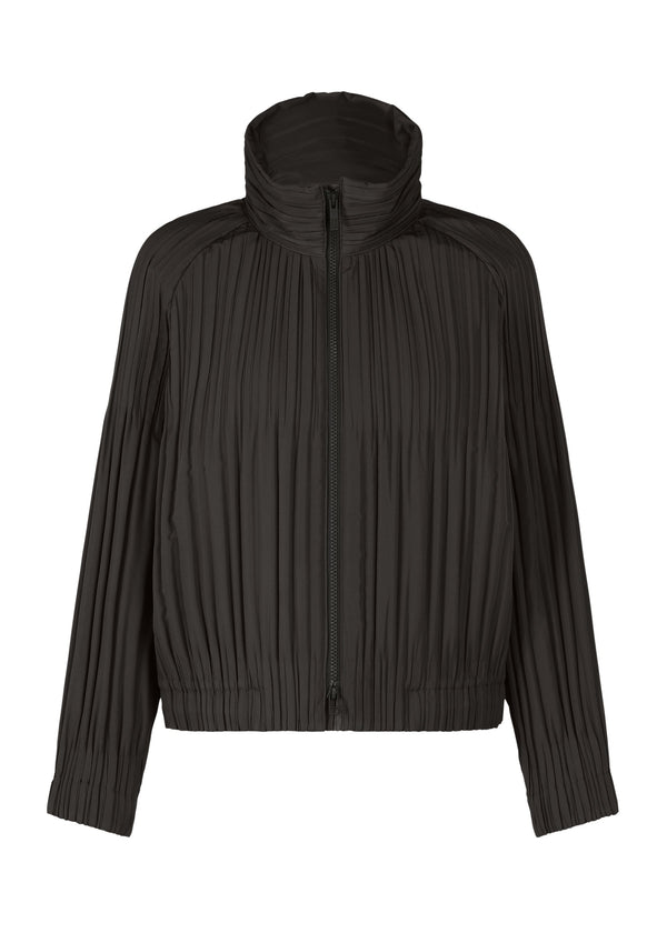 A product shot of the PLEATS PLEASE ISSEY MIYAKE PADDED PLEATS COAT jacket in black (15).