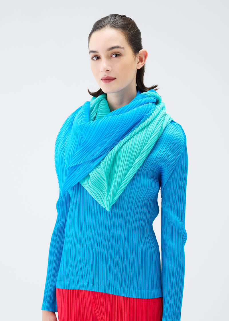 BICOLOR O SCARF SEPTEMBER Stole Bright Blue