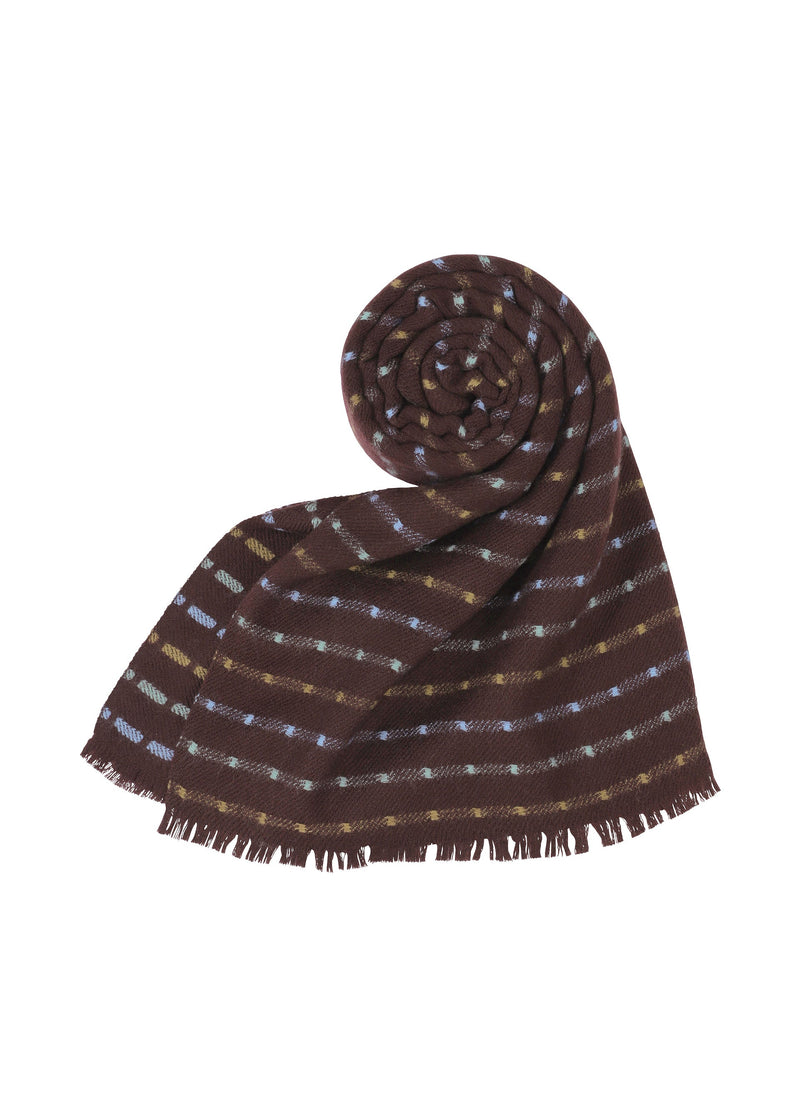 A detail shot of the PLEATS PLEASE ISSEY MIYAKE STARDUST SCARF stole.