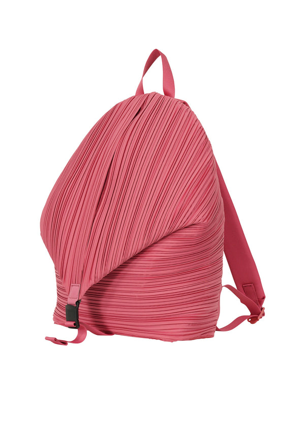 A detail shot of the PLEATS PLEASE ISSEY MIYAKE PLEATS BACKPACK bag.