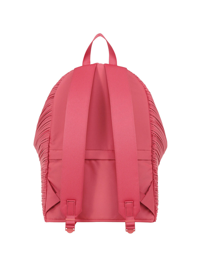 A detail shot of the PLEATS PLEASE ISSEY MIYAKE PLEATS BACKPACK bag.