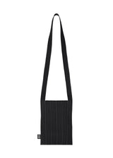 A product shot of the PLEATS PLEASE ISSEY MIYAKE CREPE KNIT BAG bag in black (15).