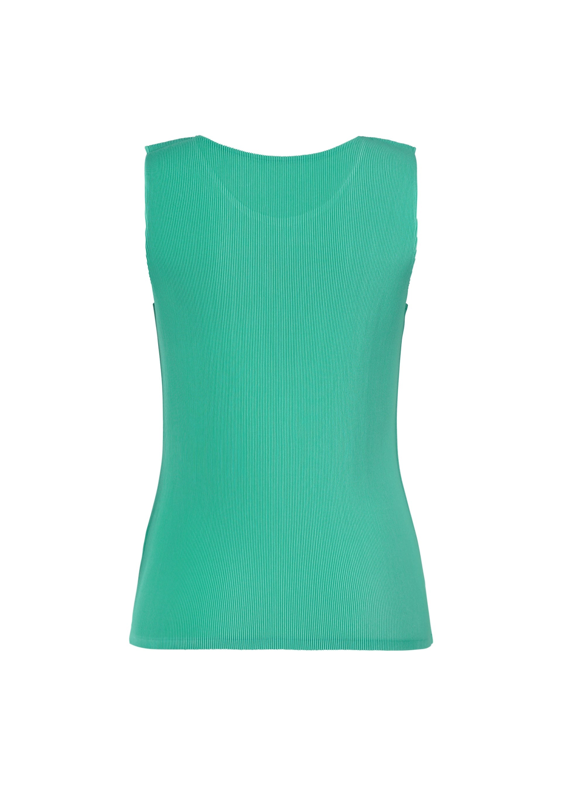 A detail shot of the PLEATS PLEASE ISSEY MIYAKE MIST APRIL top.