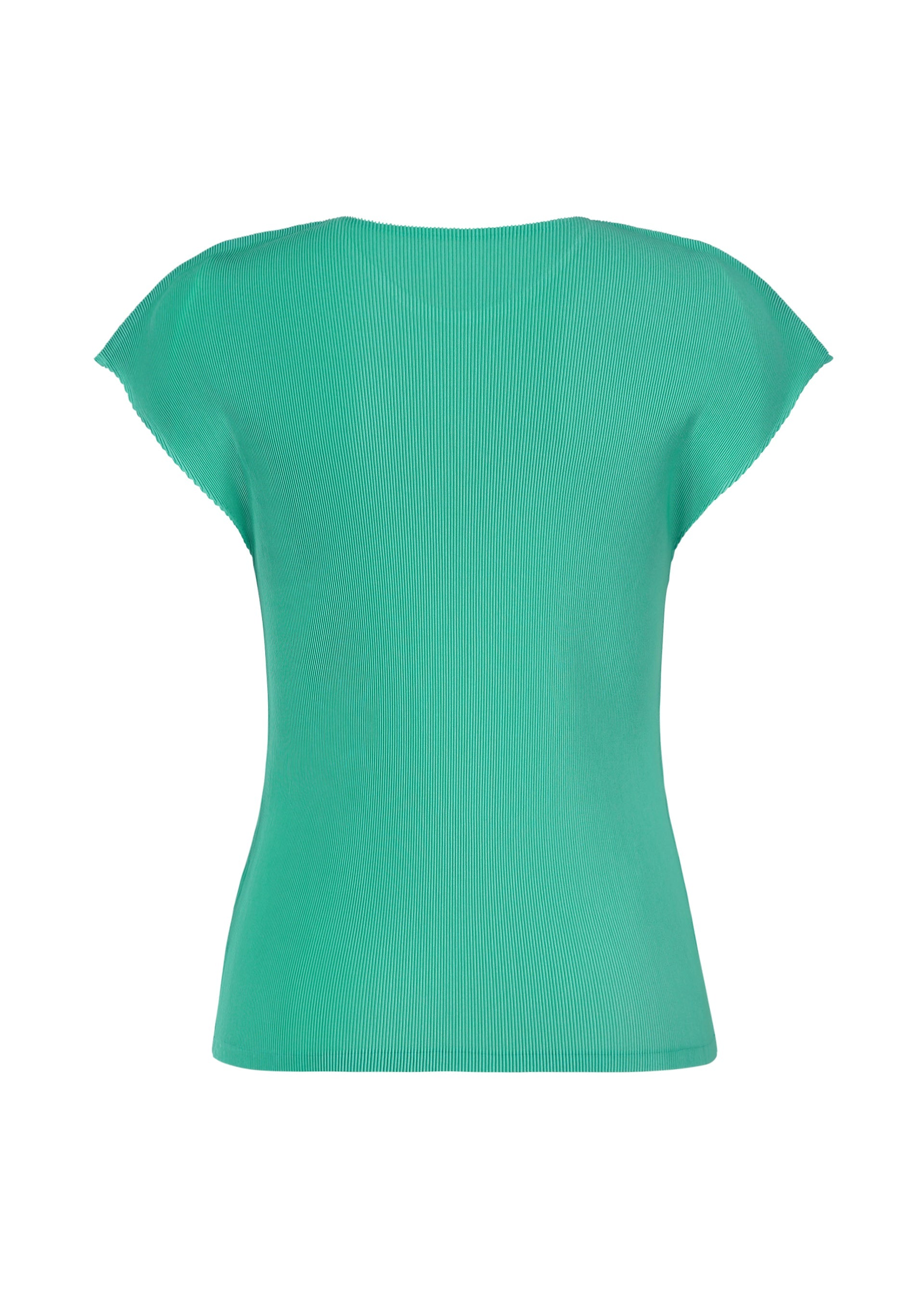 A detail shot of the PLEATS PLEASE ISSEY MIYAKE MIST APRIL top.