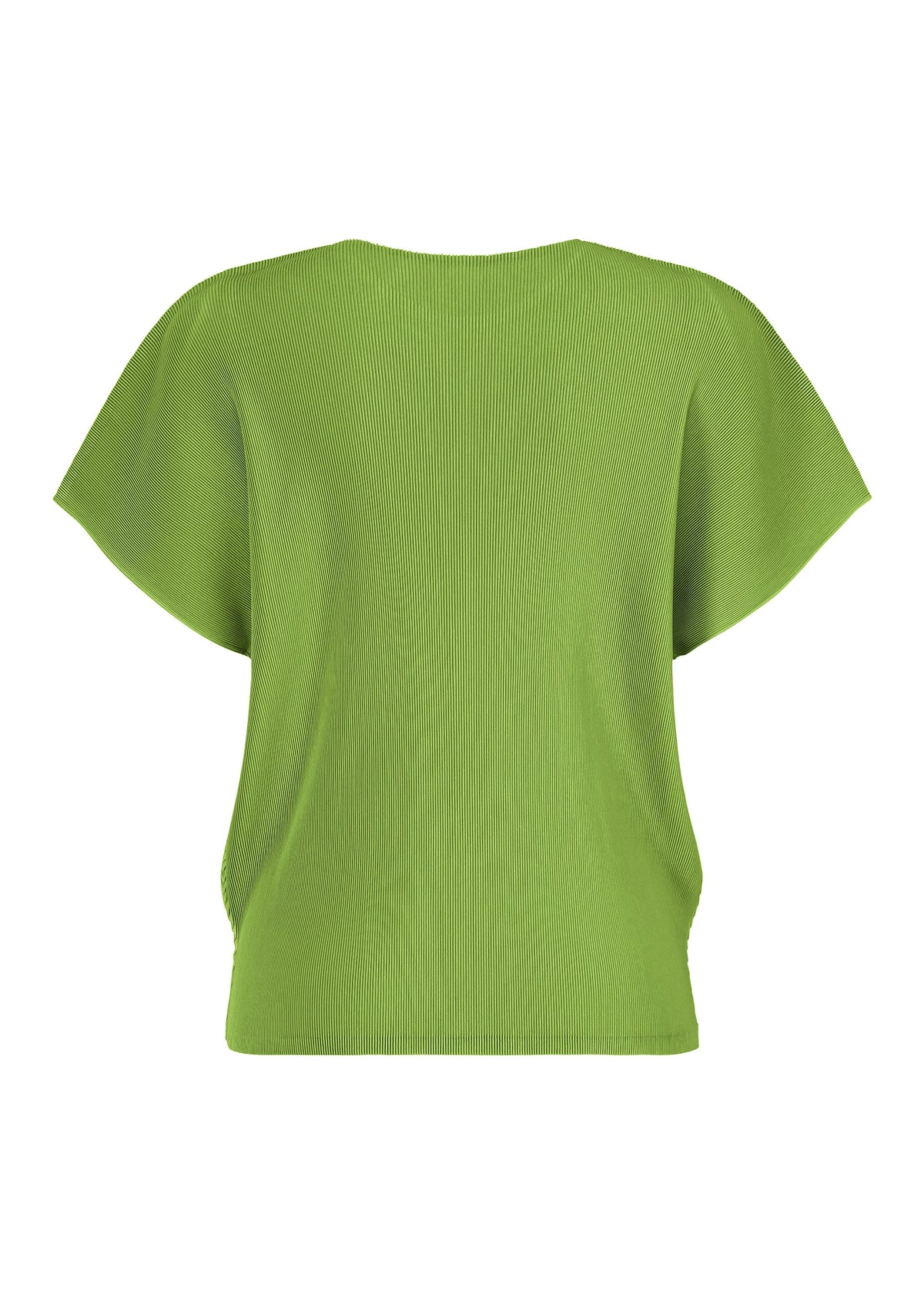 A detail shot of the PLEATS PLEASE ISSEY MIYAKE MIST JUNE top.