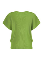A detail shot of the PLEATS PLEASE ISSEY MIYAKE MIST JUNE top.