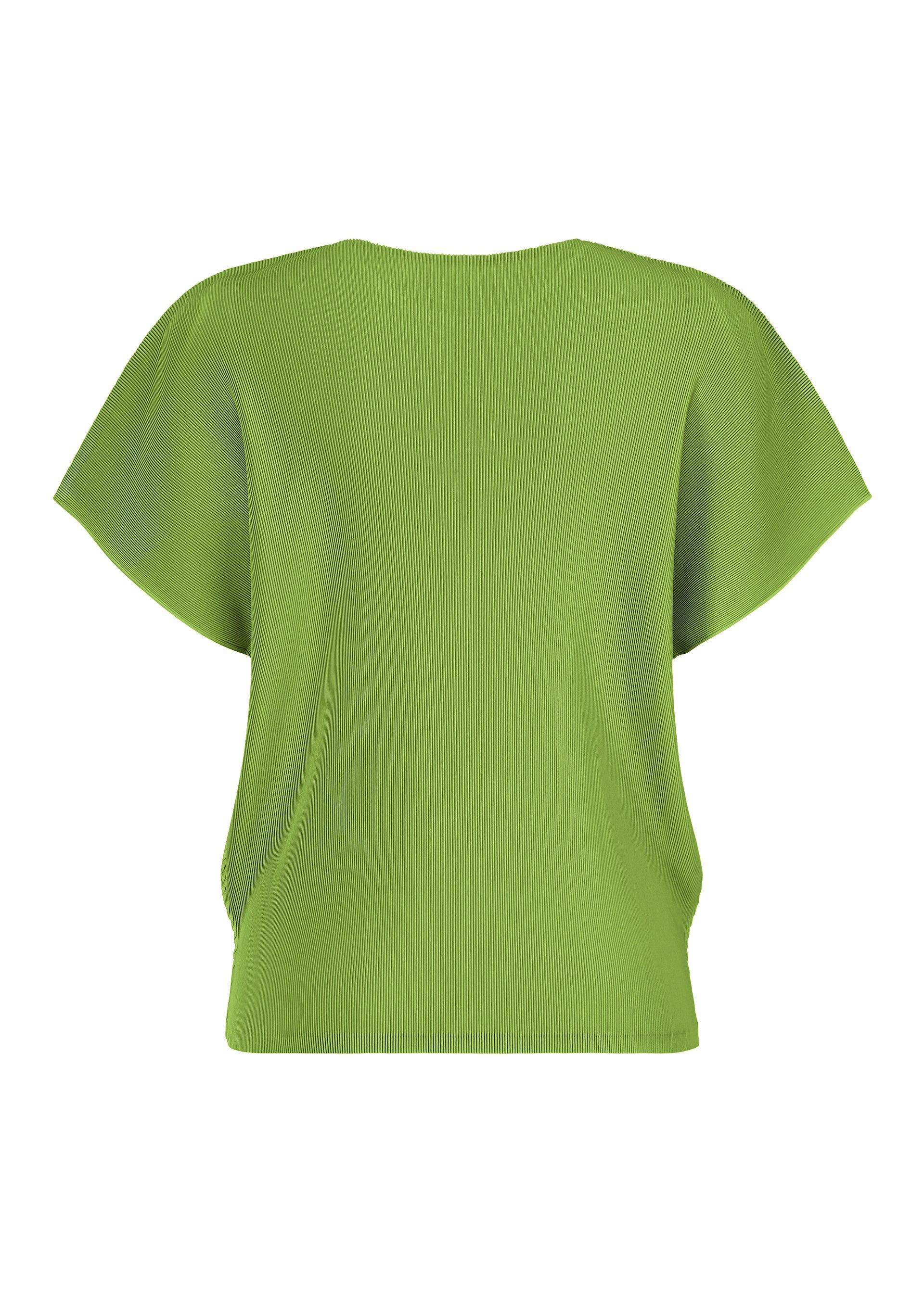 A detail shot of the PLEATS PLEASE ISSEY MIYAKE MIST JUNE top.