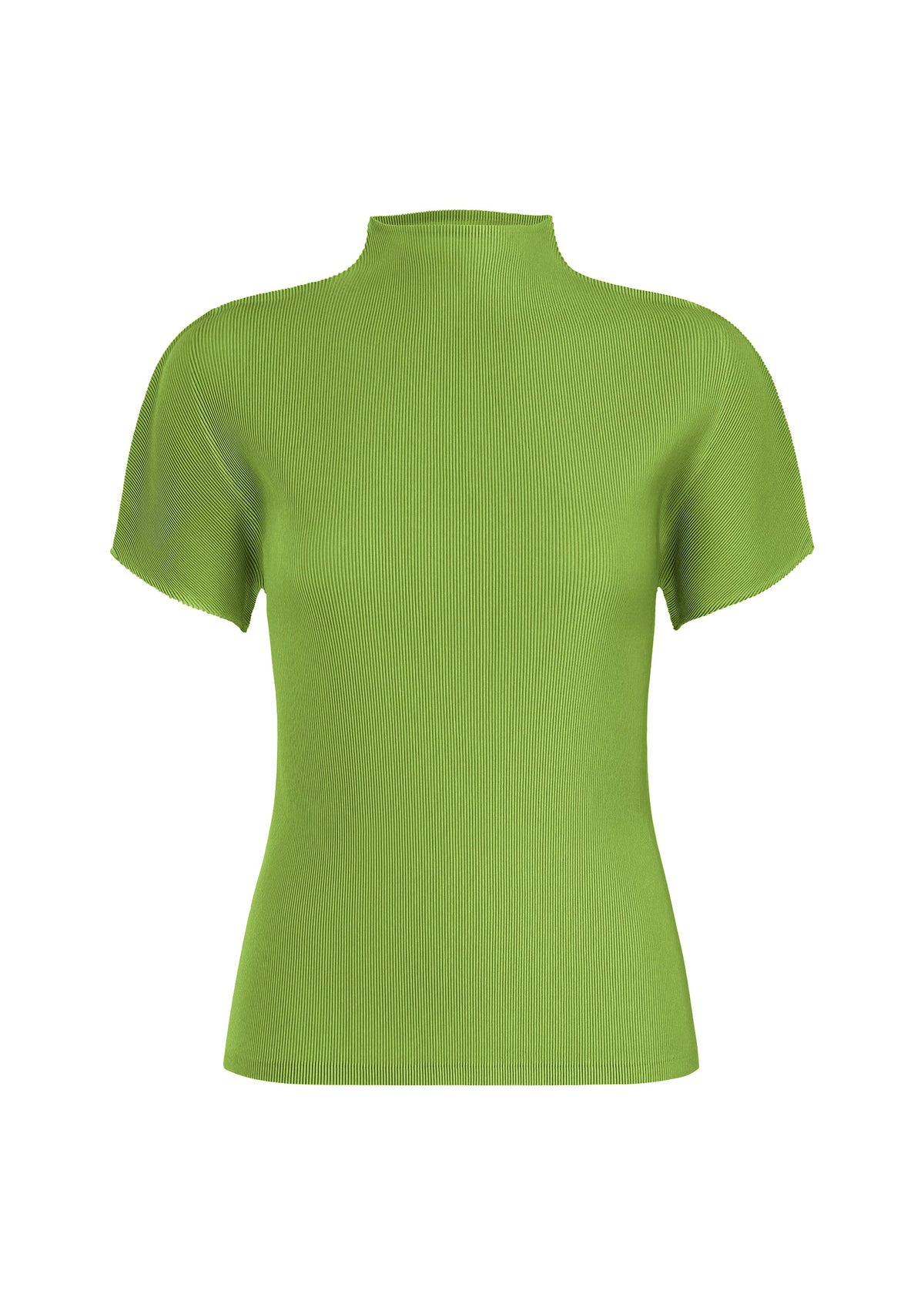 A product shot of the PLEATS PLEASE ISSEY MIYAKE MIST JUNE top in light green (60).